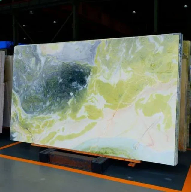 dark green marble slab