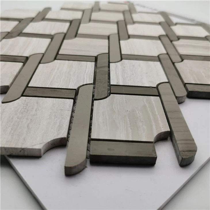 Polished Marble Mosaic Tiles For Bathroom